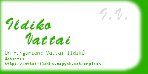 ildiko vattai business card